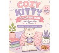 Cozy Kitty Coloring Book: Cute & Relaxing Cats for All Ages