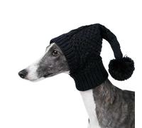Cozy Knitted Dog Hat with Pompon, Winter Ear and Neck Warmer for Pets Pet Elastic Knitted Hat with Pompon
