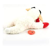 Cozy Lamb Chop Dog Plush Toy Gentle Vibration for Comforting Puppies and Cats 35x25x18cm