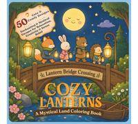 Cozy Lanterns: A Mystical Land Coloring Book with 50 Relaxing Coloring Adventures | Cute Woodland Animals, Cozy Countryside Scenes, Large ... | Coloring Book for Adults and Teens