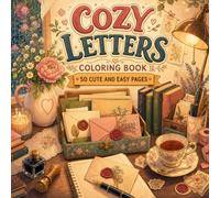 Cozy Letters Coloring Book: 50 Cute and Easy Pages