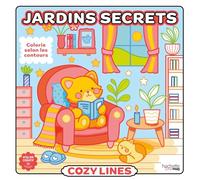Cozy Lines - Jardins secrets: Colorie les zones selon la couleur du contour !