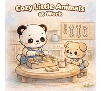 Cozy Little Animals at Work: Cute Animal Jobs Coloring Book for Kids Ages 4-8 with Bold Lines: Easy Everyday Job Scenes for Preschool & Kindergarten | Simple Career Coloring Pages with Bold Lines