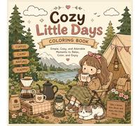 Cozy Little Days Coloring Book: Cute and Relaxing Mini Coloring Pages with Coffee, Camping, Nature and Everyday Cozy Moments