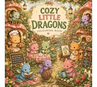 Cozy Little Dragons: A Cute Dragon Coloring Book for Adults and Teens Featuring Cozy Fantasy Scenes, Cottagecore Adventures, and Whimsical Dragon Friends