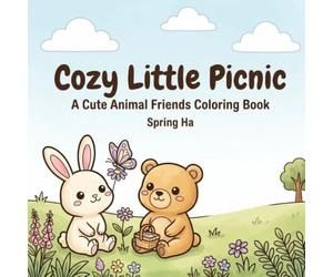 Cozy Little Picnic: A Cute Animal Friends Coloring Book