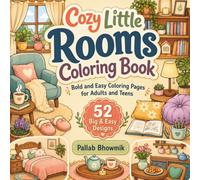 Cozy Little Rooms Coloring Book: Bold and Easy Coloring Pages for Adults and Teens