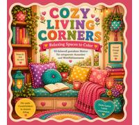 Cozy Living Corners: 50 liebevoll gestaltete Wohlfühlorte zum Ausmalen
