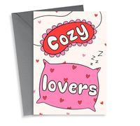 Cozy Lovers - Valentines Card - Sleepy Heads - For Partner