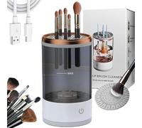 Cozy Luna, The Cozy Luna Brush Cleaner, Automatic Cozy Luna Makeup Brush Cleaner, Beauty Swirl Cosmetic Brush Cleaner, Deep Spinning Cleaning, for Makeup Brush Set (Black)