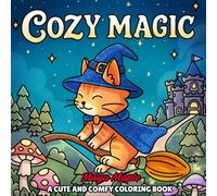 Cozy Magic: A Cute and Comfy Coloring Book for Adults and Teens With Hygge-Inspired Designs Featuring Magical Moments For Relaxation