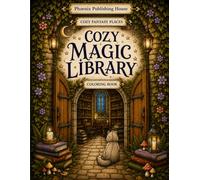 Cozy Magic Library: A Bold & Easy Fantasy Coloring Book Filled with Cozy Libraries, Magical Books, Peaceful Reading Rooms, and Relaxing Fantasy Places