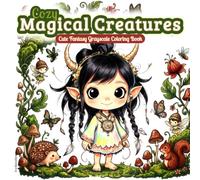 Cozy Magical Creatures Vol. 1: Cute Fantasy Grayscale Coloring Book