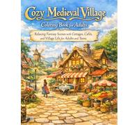 Cozy Medieval Village Coloring Book for Adults: Relaxing Fantasy Scenes with Cottages, Cafés, and Village Life for Adults and Teens