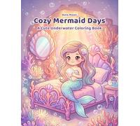 Cozy Mermaid Days: A Cute Underwater Coloring Book