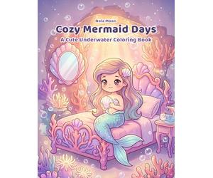 Cozy Mermaid Days: A Cute Underwater Coloring Book