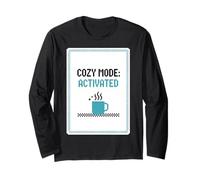 Cozy Mode: Activated - Cross-Stitch Pixel Product Long Sleeve T-Shirt