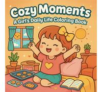 Cozy Moments Girl Daily Life Coloring Book:: Adorable Daily Routine Coloring Pages for Kids Teens and Adults | Relaxing Mindfulness Art Gift for Girls Boys Moms Classroom and Birthday Fun