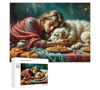 Cozy Moments with Furry Friends Colourful Jigsaw Puzzle for Adults, 500 PCS