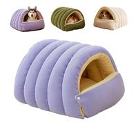 Cozy Monster Cat Bed, 2026 Winter Warm Cat House,Soft and Warm Cats House Tent Beds,Comfortable Plush Pet Cave Beds,Non-Slip Removable Washable,Anti-Slip Fluffy Pet Bag for Small Cats Dogs (purpleL)