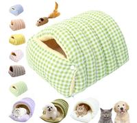 Cozy Monster Cat Bed, Cat Cave Beds for Indoor Cats, Cute Soft and Warm Kitten House Bed with Removable Washable Cover & Anti-Slip Base (D, M(17.72 * 14.57 * 11.02in))