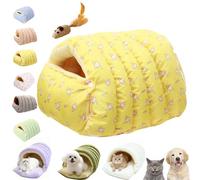 Cozy Monster Cat Bed, Cat Cave Beds for Indoor Cats, Cute Soft and Warm Kitten House Bed with Removable Washable Cover & Anti-Slip Base (B, M(17.72 * 14.57 * 11.02in))