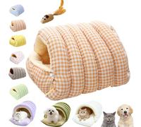 Cozy Monster Cat Bed, Cat Cave Beds for Indoor Cats, Cute Soft and Warm Kitten House Bed with Removable Washable Cover & Anti-Slip Base (A, M(17.72 * 14.57 * 11.02in))