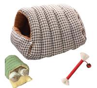 Cozy Monster Cat Bed, Cave Style Pet Bed, Cat Beds For Indoor Cats With Removable & Washable Cushioned, Wrap Your Fur Baby In Cloud-Like Warmth (Coffee,36 * 30 * 20cm)