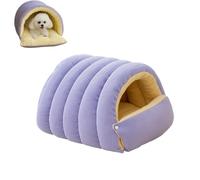 Cozy Monster Cat Bed, Niopets Cat Bed, Cats Cave Tent with Removable Cushion, Warm Nest Sleeping Beds Puppy House for Cats Small Dogs (Purple,L)