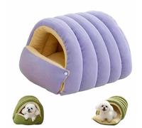 Cozy Monster Cat Bed,Pet Cave for Indoor Cats,Removable and Washable Winter Closed-Off CatBed,Warm Cat House Tent Bed in Indoor,Thick Dual-Purpose Pet Nest for Cats,Kittens and Small Dogs(B,L)