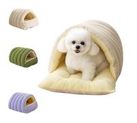 Cozy Monster Cat Bed, Soft and Warm Cats House Bed, Cave Style Cozy Hideaway with Removable Washable Cover & Anti-Slip Base,for Small and Large Cats,Large,Beige