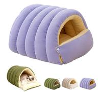Cozy Monster Cat Bed, Winter Warm Pet Sleeping Bag for Indoor Cats, Removable and Washable Dual-Purpose cat and Small Dog Nests for Cats,Kittens and Small Dogs (Purple,45 * 30 * 19cm)