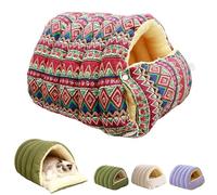 Cozy Monster Cat Bed, Winter Warm Pet Sleeping Bag for Indoor Cats, Removable and Washable Dual-Purpose cat and Small Dog Nests for Cats,Kittens and Small Dogs (Retro,45 * 30 * 19cm)