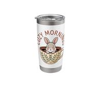 Cozy Mornings Cute Bunny Coffee Cup Rabbit Stainless Steel Insulated Tumbler