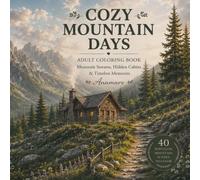 Cozy Mountain Days: Adult Coloring Book: Mountain Streams, Hidden Cabins & Timeless Memories (Cozy Escape Coloring Collection)