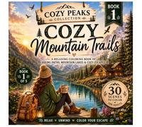 Cozy Mountain Trails: A relaxing Coloring Book of hiking Paths, Mountain Lakes & Cozy Escapes