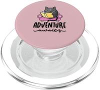 Cozy Mystery Adventure Awaits Cosy Murder Mystery Cat Reads PopSockets PopGrip for MagSafe