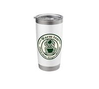 Cozy Mystery Badge Design - Warm Tea, Sharp Clues Stainless Steel Insulated Tumbler