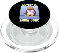Cozy Mystery Murder Is Snow Joke Winter Penguin Sleuth PopSockets PopGrip for MagSafe