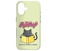 Cozy Mystery Reading Because Murder Is Wrong Case for iPhone 17