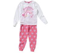 Cozy n Dozy Girl's Girls Chasing Rainbows Pyjama Set in Pink | Size: 5-6 Years Cozy n Dozy Pink 5-6 Years