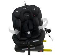 Cozy N Safe Apollo 360 Rotation Car Seat, Group 0-3, 0-36kg, Birth - 12 Yrs | Rotation Child Car SeatRear & Forward Facing, ISOFix & Top Tether, 5 Recline Positions, Side Impact Protection (Black)
