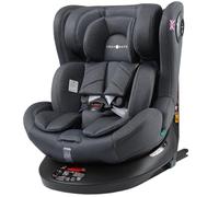 Cozy N Safe Comet+ i-Size 360 Rotating Car Seat 40-150cm, ISOFix & Top Tether, Extended Rear & Forward Facing, Side Impact Protection, Adjustable Headrest, Birth to 12 Years (Slate)