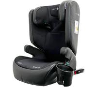 Cozy N Safe Hood i-Size ISOFix High-Back Booster Seat with Side Impact Protection, 12-Position Adjustable Headrest, Memory Foam Padding & Cup Holder, 100-150cm (Approx. 4-12 Years) - Onyx