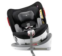 Cozy N Safe Morgan i-Size 360 Rotation Spin Car Seat, 40-125cm (Birth to 6 Years), Rear & Forward Facing, ISOFix & Top Tether, 5-Point Harness, Seamless Recline, Side Impact Protection - Black/Grey