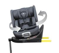 Cozy N Safe Polaris i-Size Car Seat 40-150cm, 360° Rotation, ISOFIX with Support Leg, Group 0+/1/2/3 Convertible Child Seat Birth to 12 Years (Slate)