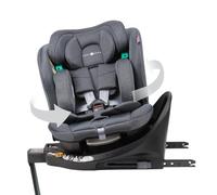 Cozy N Safe Stanford i-Size 360 Rotating Car Seat 40-150cm, ISOFix & Support Leg, Rear & Forward Facing, 5 Recline Positions, Adjustable Headrest, Side Impact Protection, Birth to 12 Years (Slate)