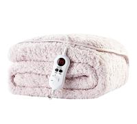 Cozy Night Electric Heated Throw Blanket - 9 Heat Settings & 9 Timer Settings - Machine Washable - Luxurious Sherpa Fleece - 160 x 120 cm (Grey Lilac)