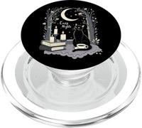 Cozy Nights Cozy Goth Black Cat Moon Candles Witchy PopSockets PopGrip for MagSafe