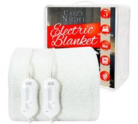 Cozy Nights Cozy Night Double Size Electric Blanket Heated With 3 Heat Settings - Quick Fit Underblanket - Fleece Material Machine Washable